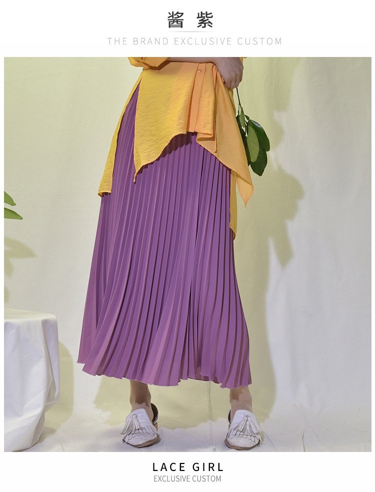 Длинная плиссированная юбка в стиле ханбок оптом из Китая