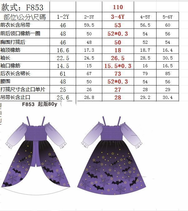 Детская одежда для Хэллоуина 2024 летней коллекции для девочек оптом