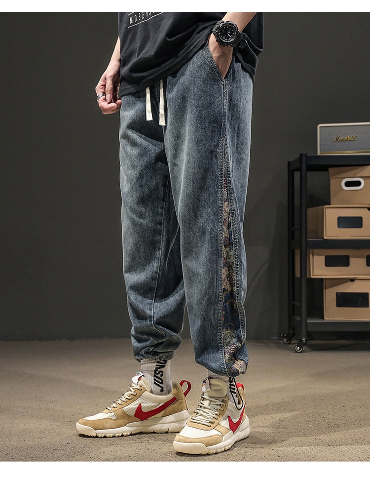 Джинсы мужские 2024 новинка весна-осень оптом из Китая