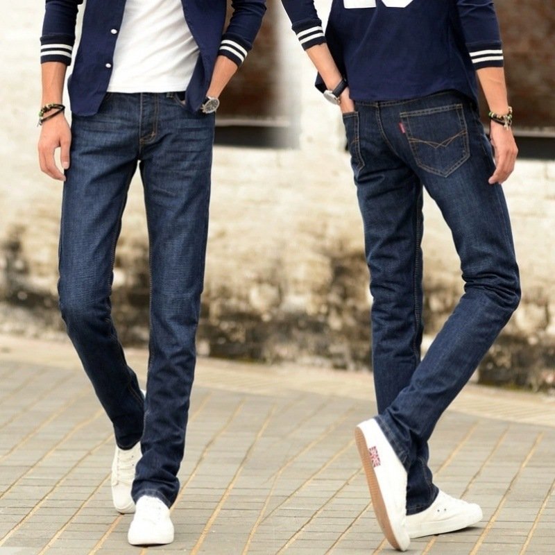 Мужские джинсы с высокой посадкой оптом из Китая