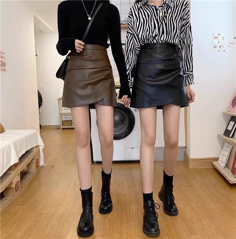 Женская короткая юбка с высокой талией и складками оптом из Китая