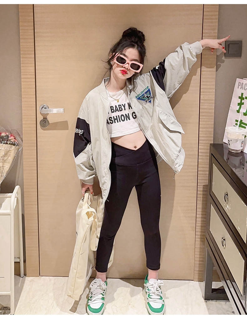 Детская куртка для девочек в стиле бейсбола оптом из Китая