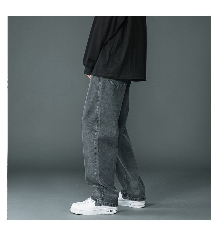 Мужские джинсы 2024 с прямыми штанинами оптом из Китая