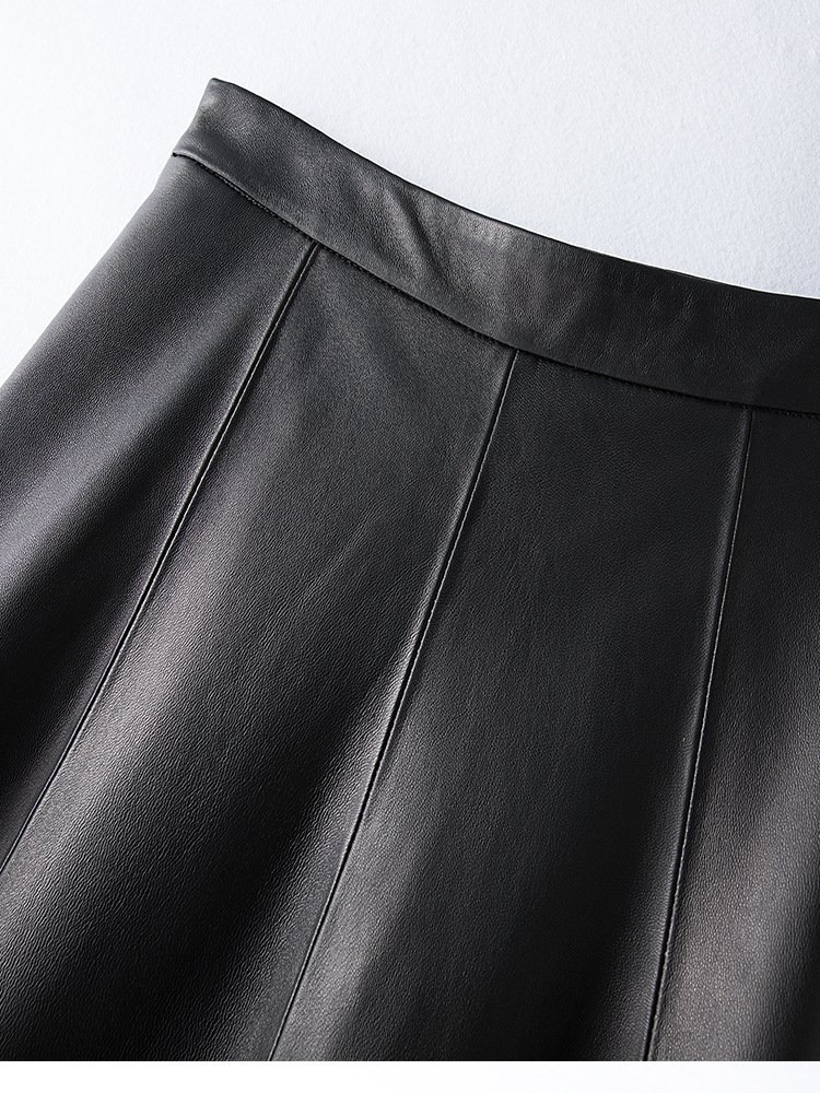 Длинная юбка из овечьей кожи оптом из Китая