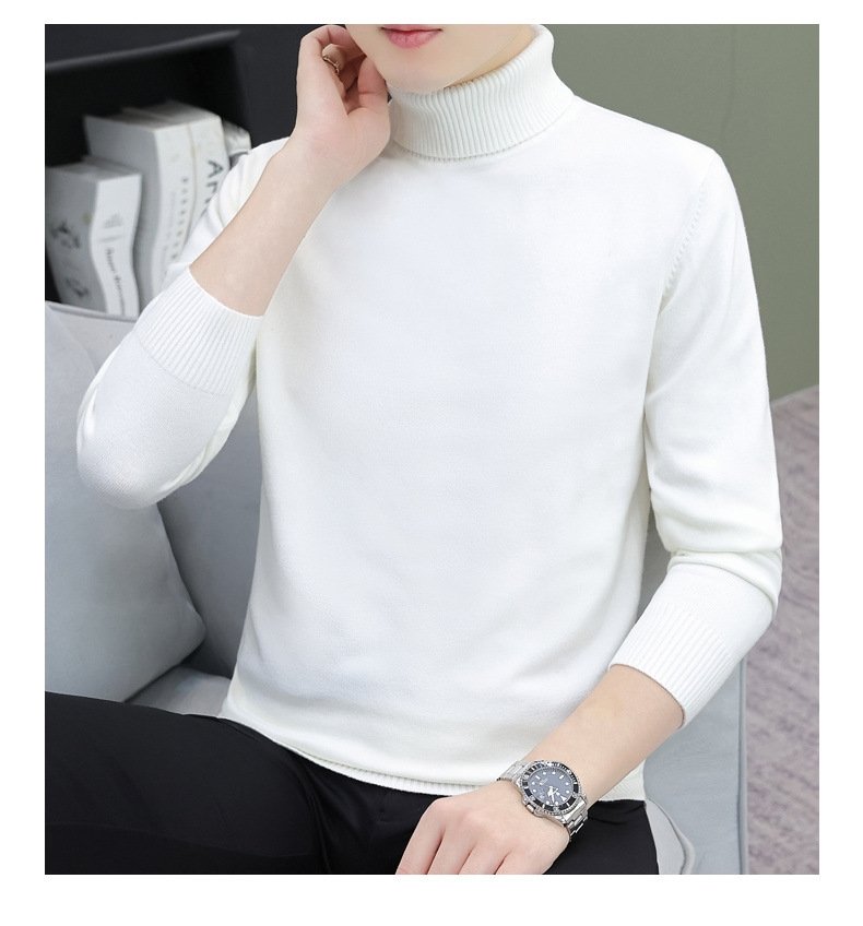 Мужской свитер с высоким воротником и утеплением оптом