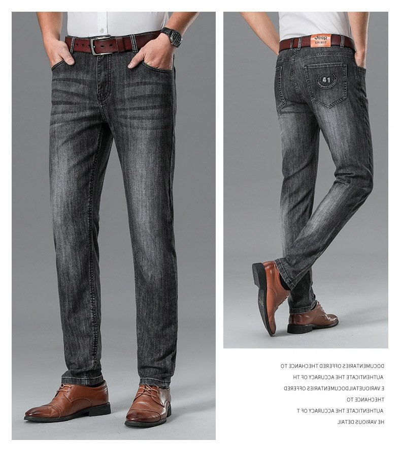 JEEP SPIRIT мужские джинсы прямого кроя оптом из Китая