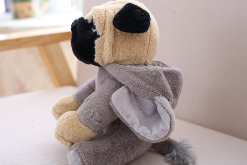 Мягкая игрушка собачка в шапочке оптом из Китая