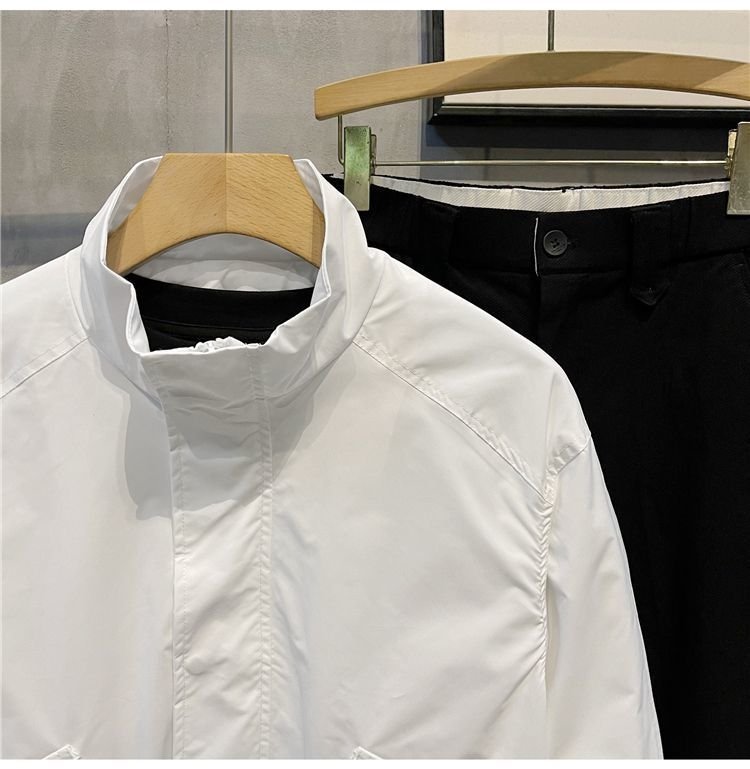 Мужская куртка в стиле хипстер с высоким воротником оптом из Китая