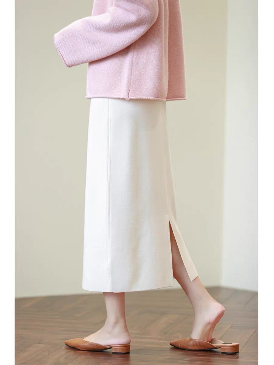 Женская юбка из шелка и кашемира оптом из Китая