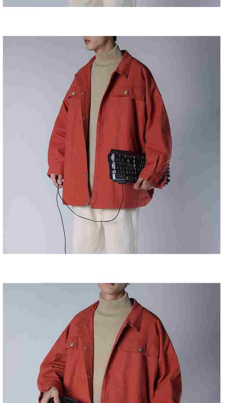 Весенне-осенняя мужская куртка в стиле ретро с крупным рисунком оптом из Китая