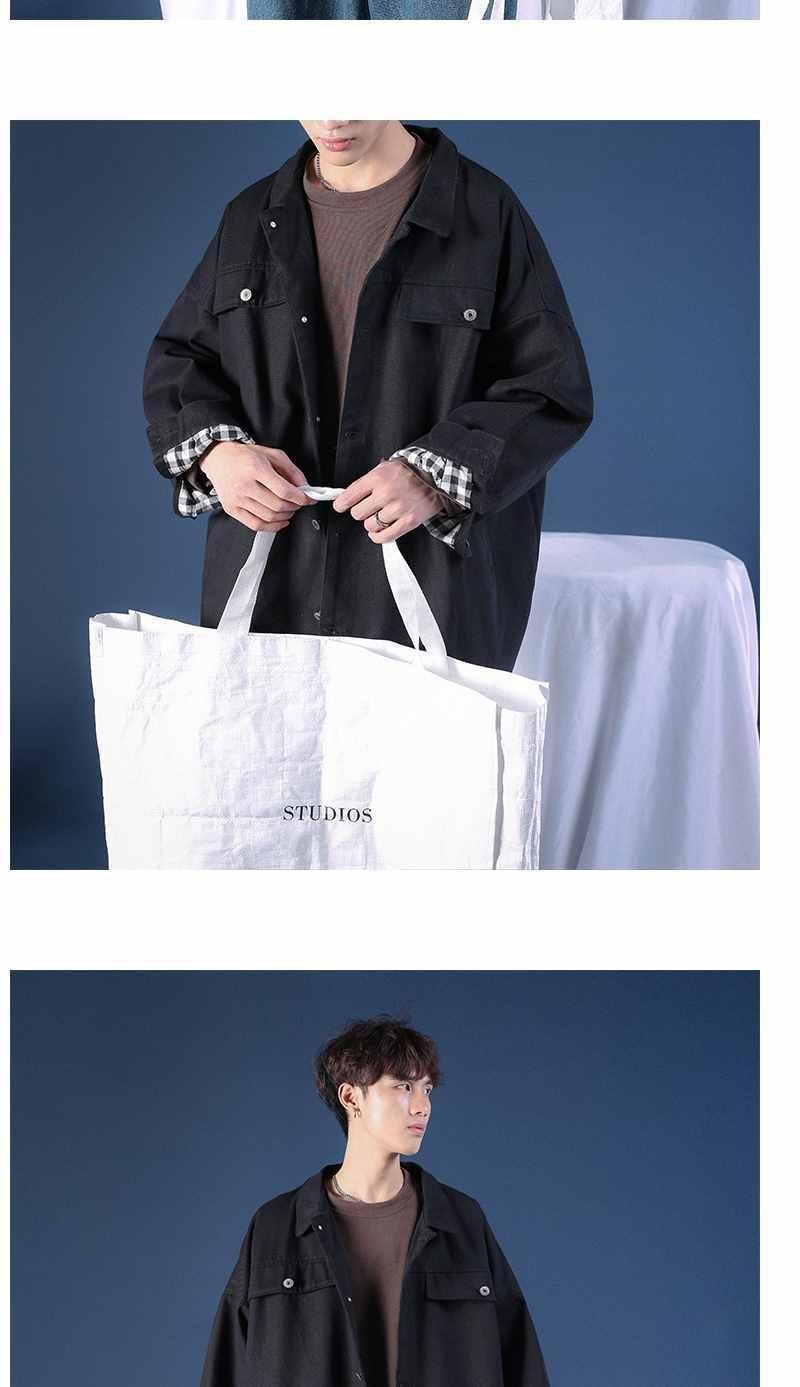 Весенне-осенняя мужская куртка в стиле ретро с крупным рисунком оптом из Китая