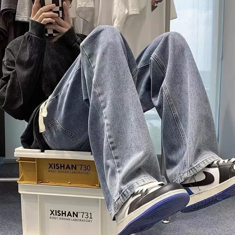 Мужские джинсы в стиле американского вайба оптом из Китая