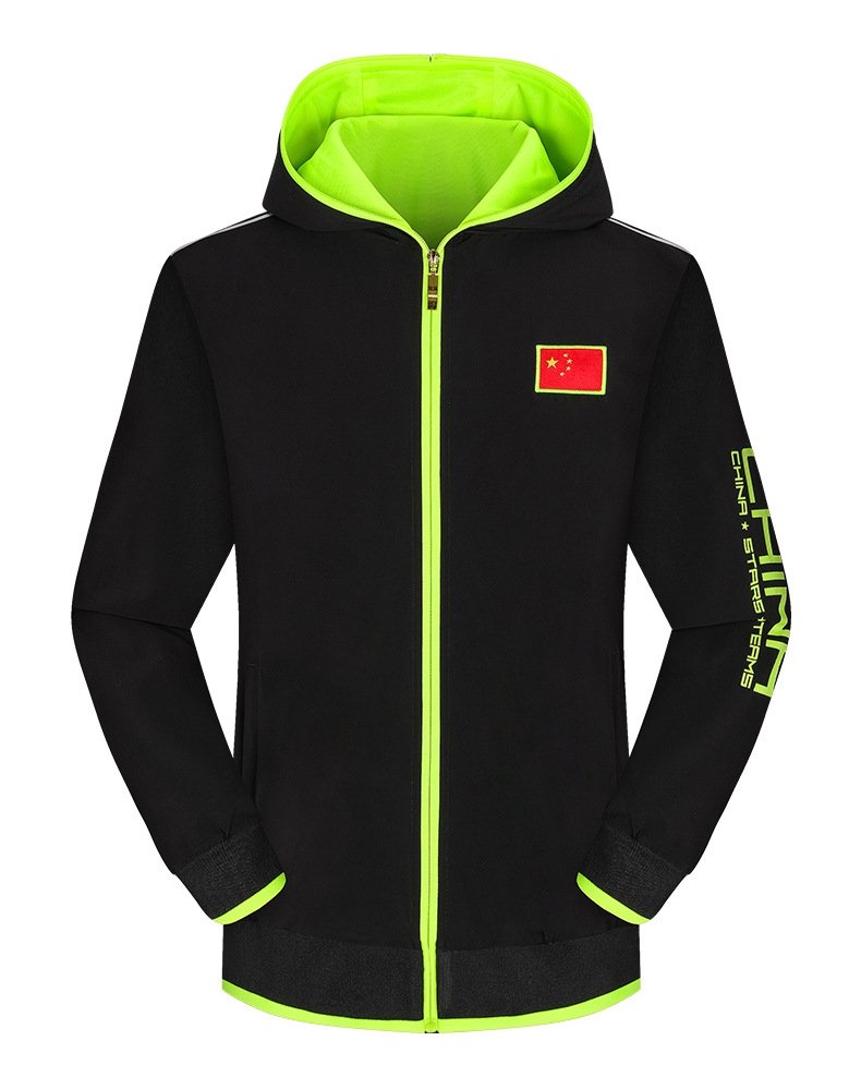 Мужская спортивная куртка с капюшоном оптом из Китая