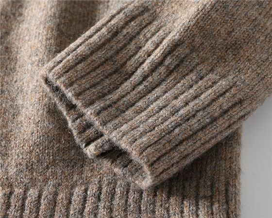 Высокий воротник вязаный свитер для мужчин оптом