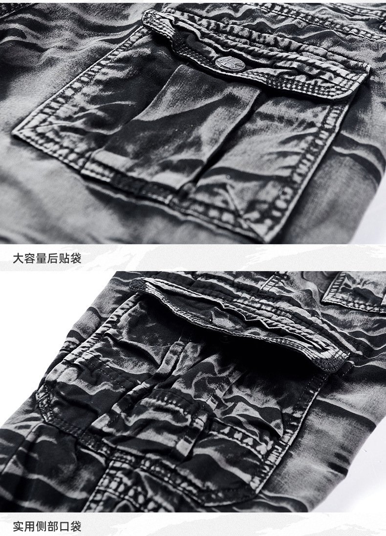 Мужские брюки военного стиля с карманами оптом из Китая