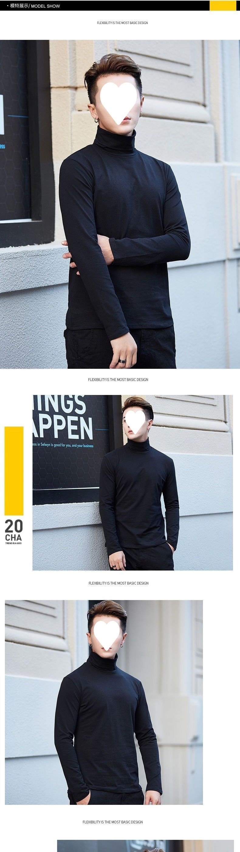 Мужская термобелье с высоким воротником оптом из Китая