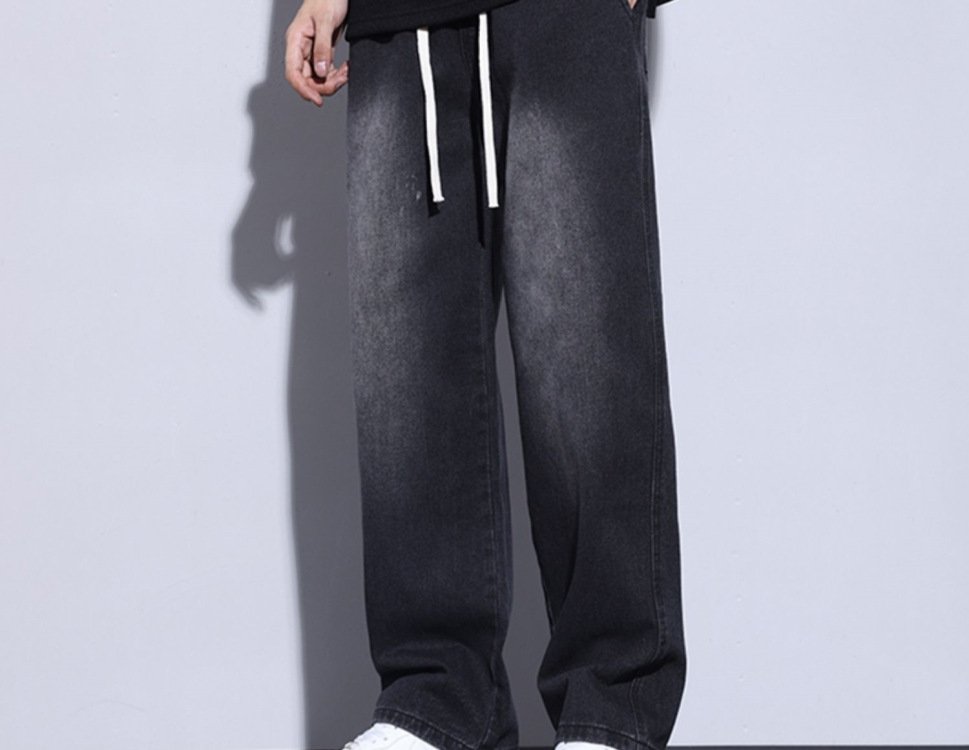 Мужские джинсы черного цвета оптом из Китая