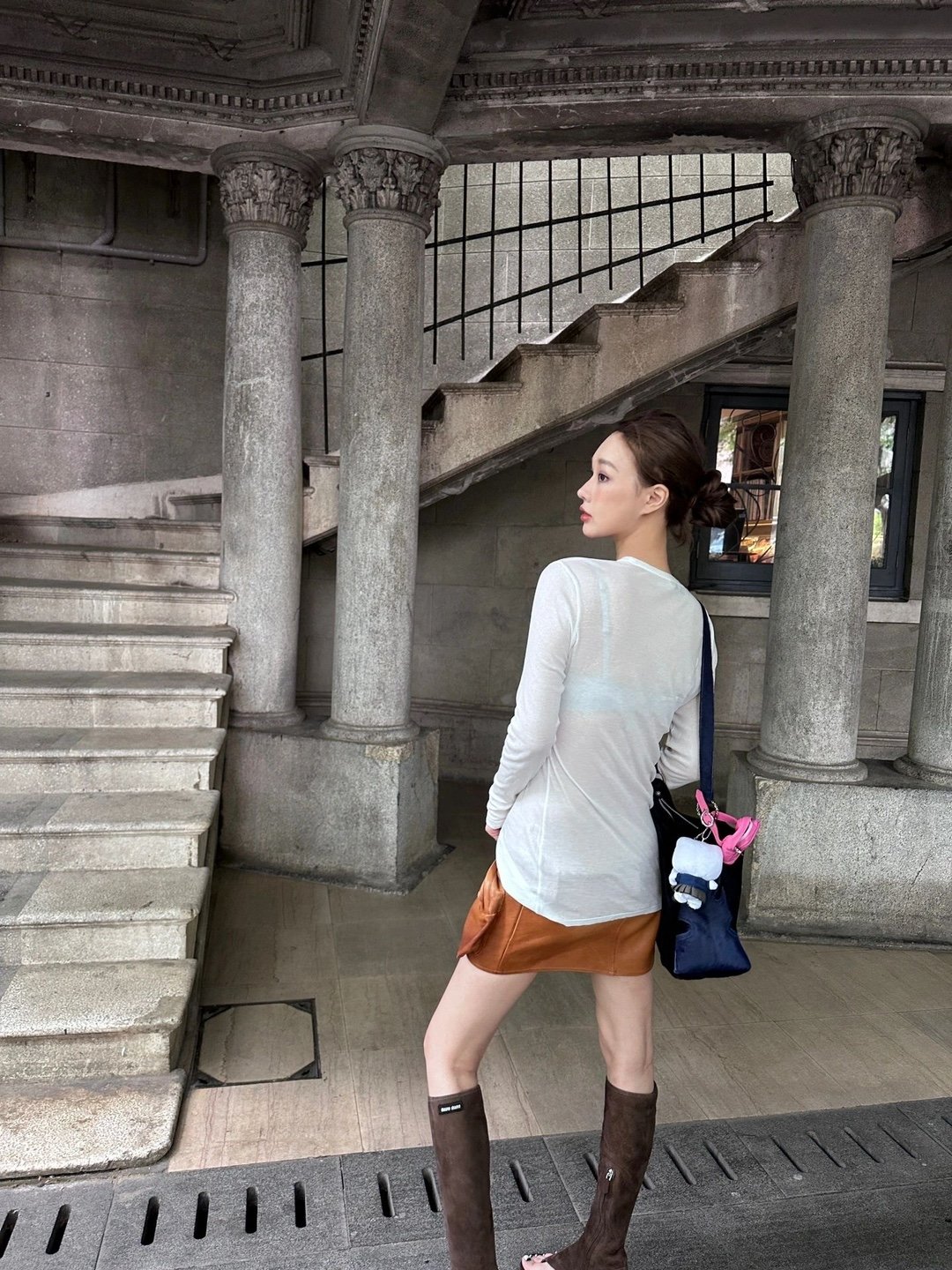 Miumiu Топ с длинным рукавом из шелка оптом