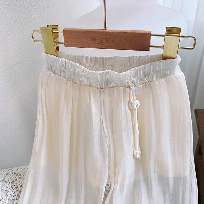 Детские широкие летние брюки для девочек оптом