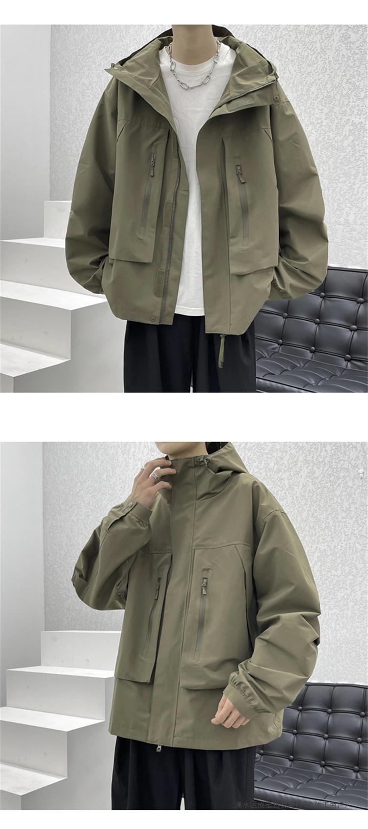 Ветровка с капюшоном и большими карманами оптом из Китая