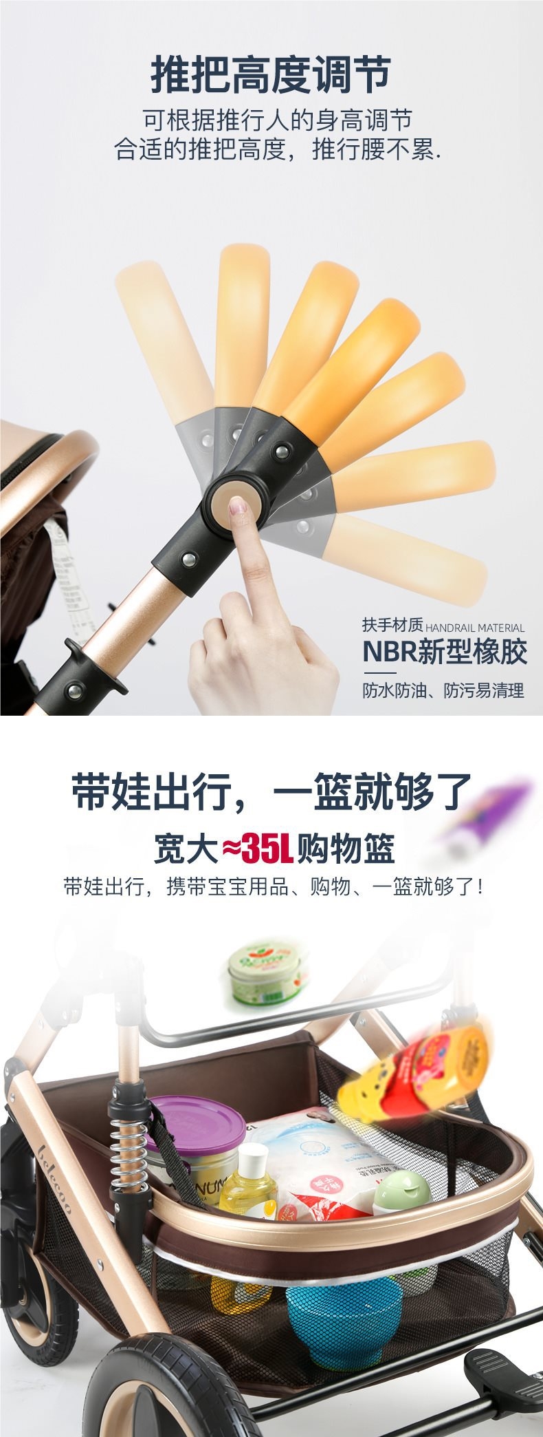 Коляска для младенцев Belecoo оптом из Китая