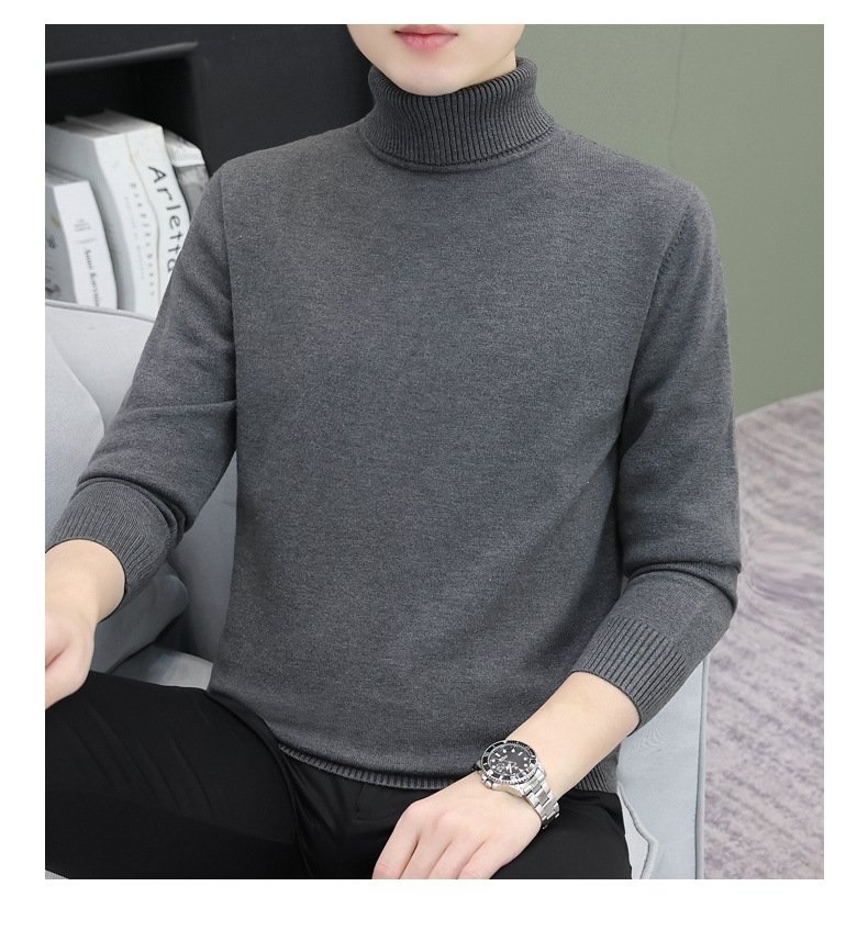 Мужской свитер с высоким воротником оптом