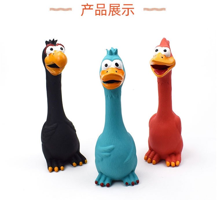 Резиновый игрушечный кричащий петух для собак и кошек оптом из Китая