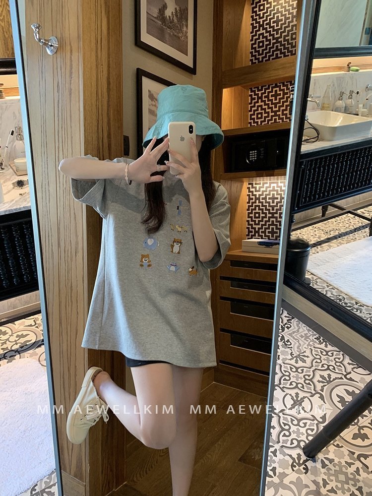 Женская футболка с коротким рукавом 2024 летней коллекции оптом