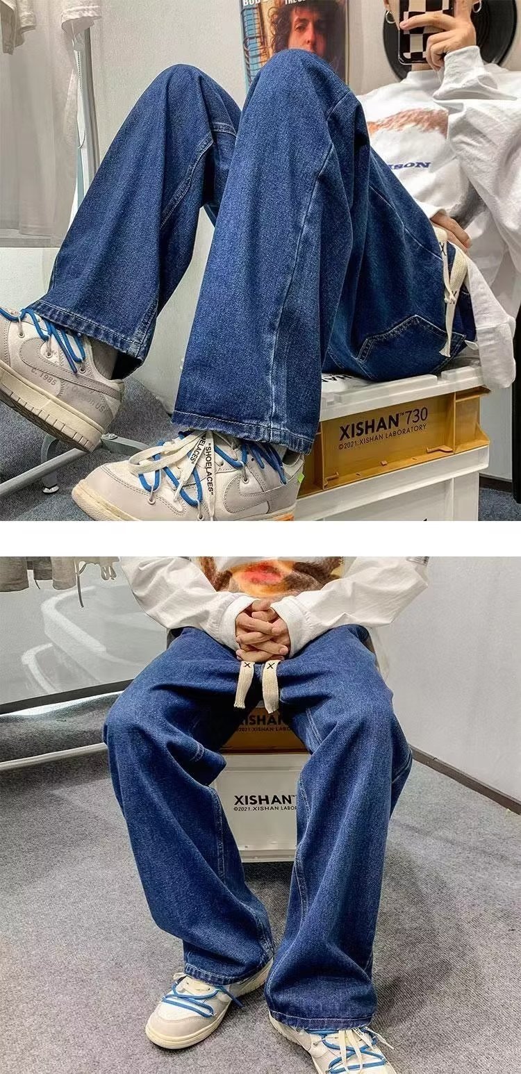 Мужские джинсы в стиле американского вайба оптом из Китая