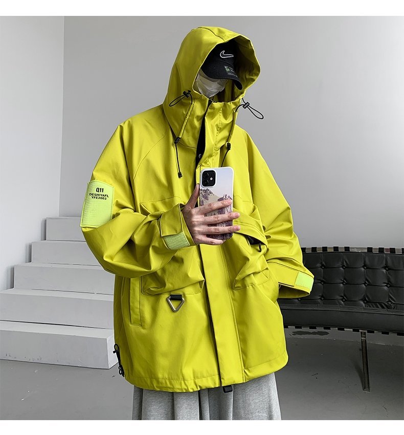 Мужская трехв одная ветровка с капюшоном оптом из Китая