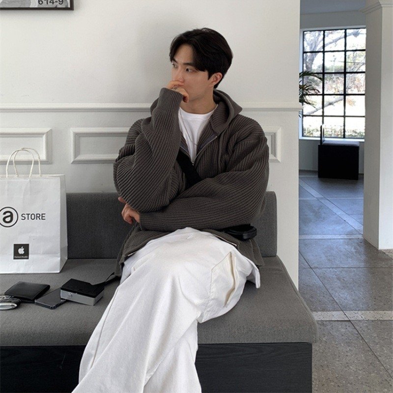 Мужской свитер с капюшоном оптом