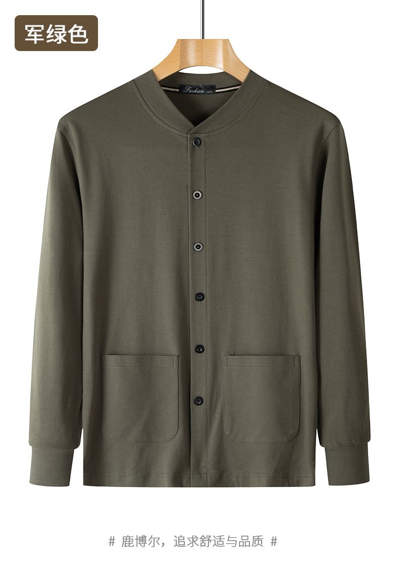 Мужская хлопковая футболка с длинным рукавом для пожилых оптом