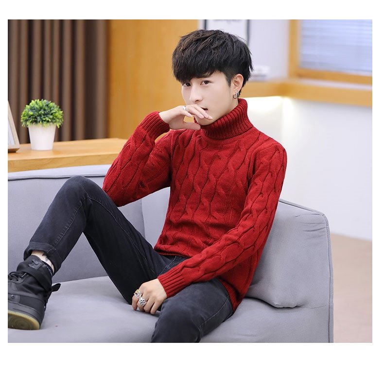 Мужской свитер с высоким воротником оптом