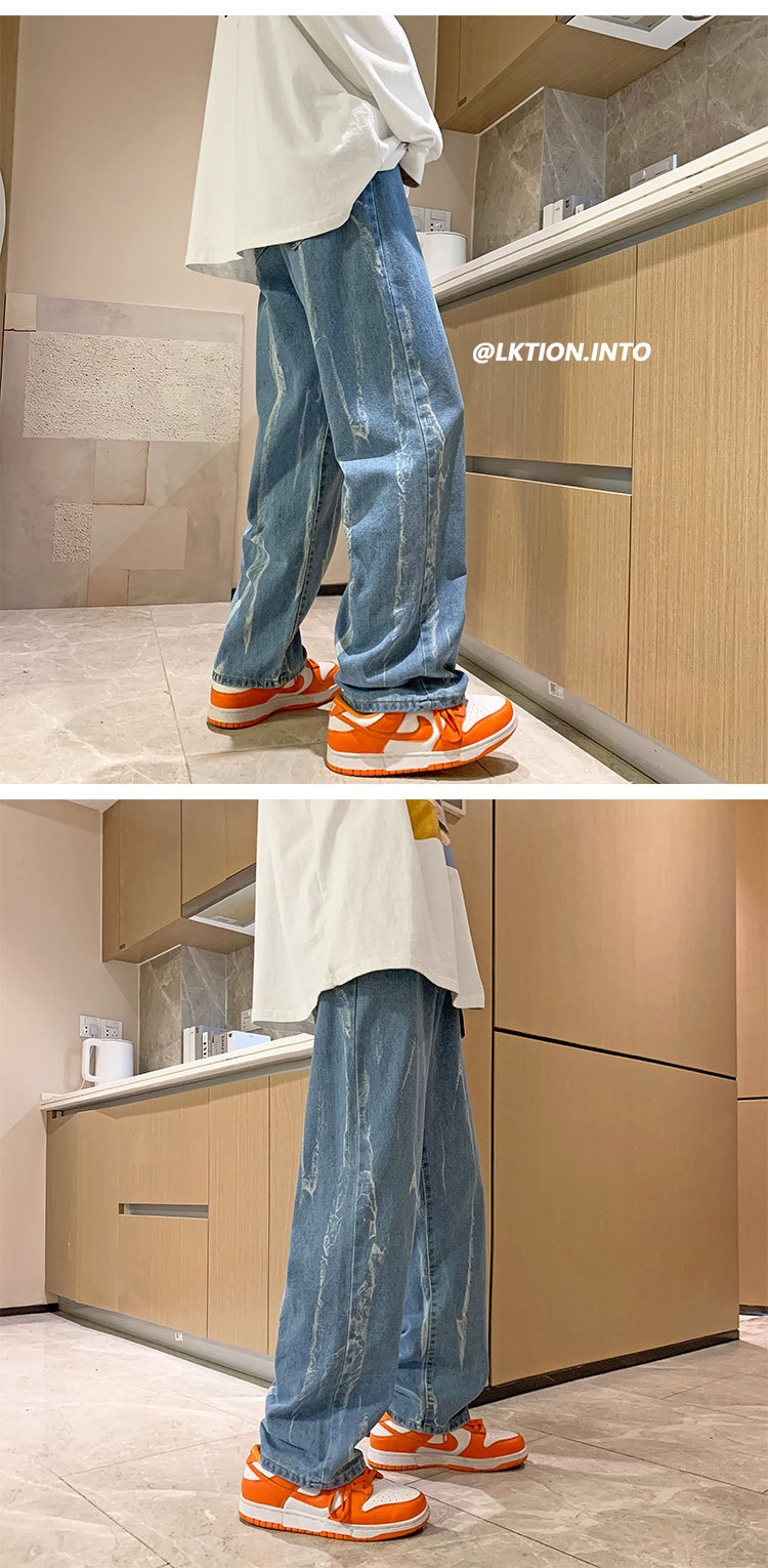 Новые мужские джинсы в стиле Гонконг весна-осень оптом из Китая