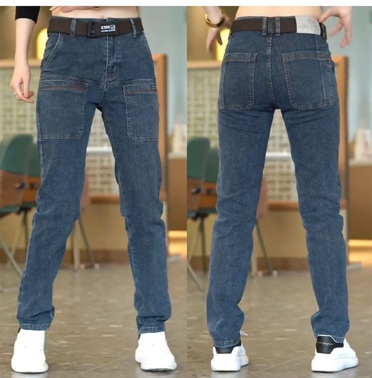 Мужские джинсы в стиле стрейч для осени оптом из Китая