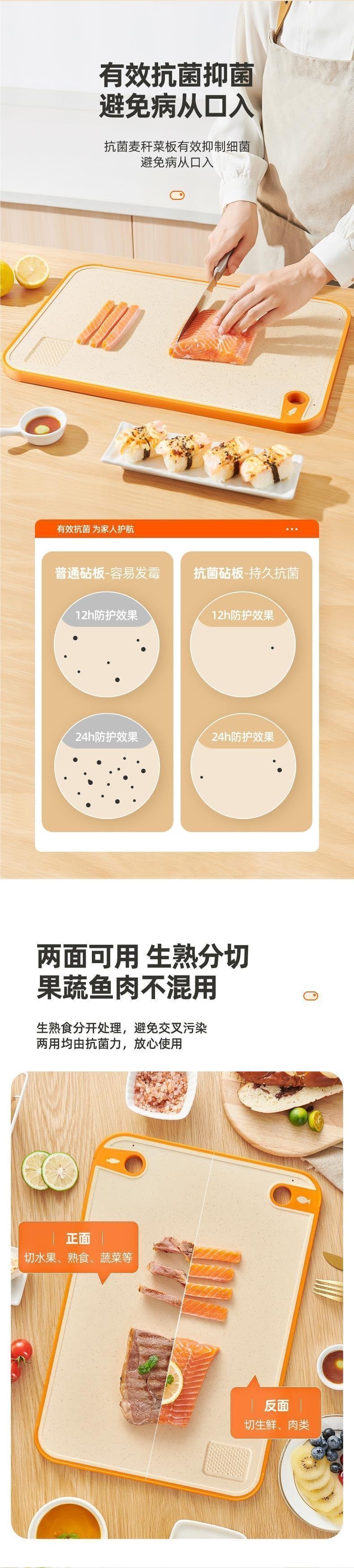 Двусторонняя разделочная доска из пластика оптом