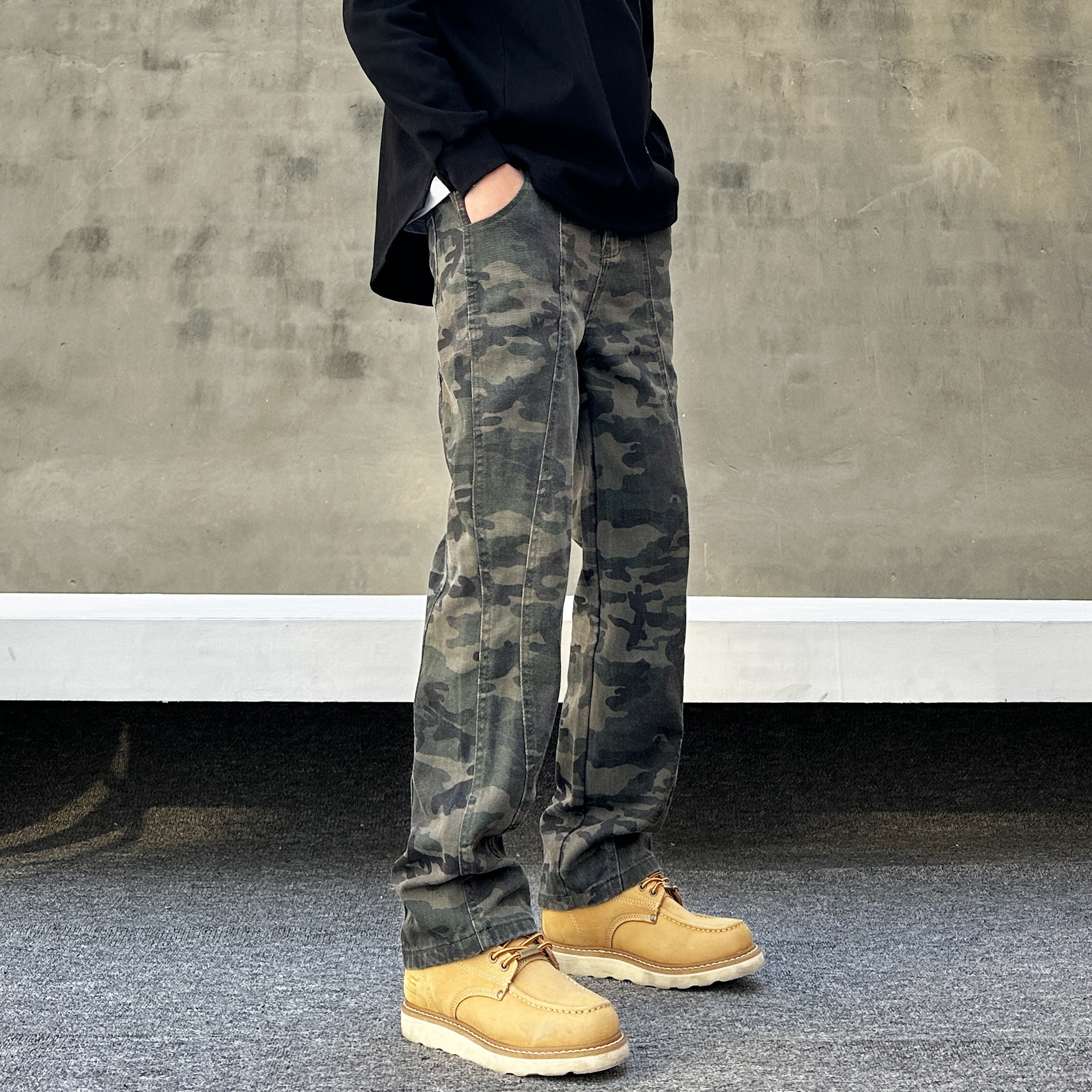 Мужские джинсы военного стиля оптом из Китая