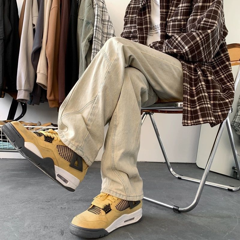 Мужские джинсы в стиле ретро vibe оптом из Китая