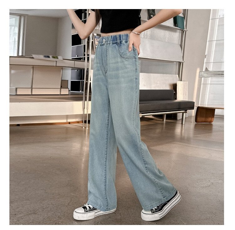 Джинсы для девочек летние 2024 оптом