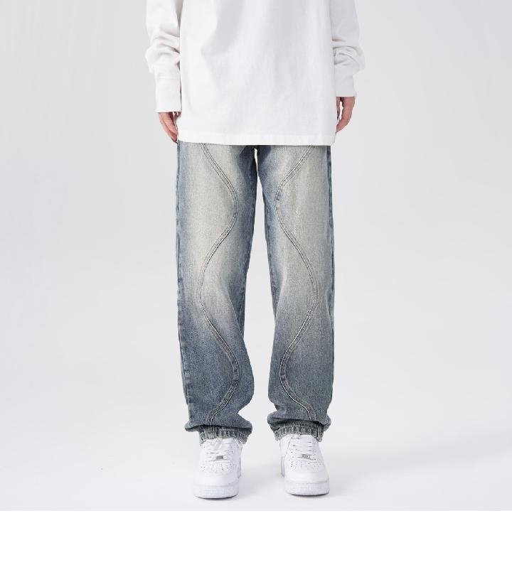 MADSHED Мужские джинсы с выцветанием и потертостями оптом из Китая