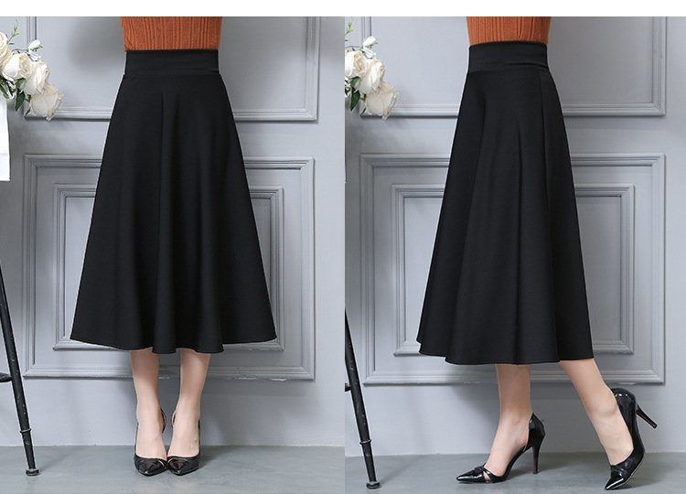 Длинная юбка в стиле ретро с высокой талией оптом из Китая