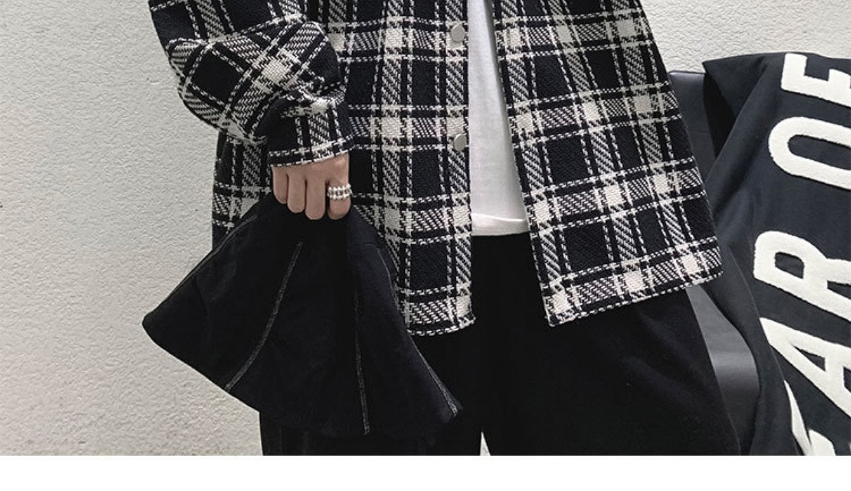 Мужская клетчатая куртка весна-лето 2024 оптом из Китая