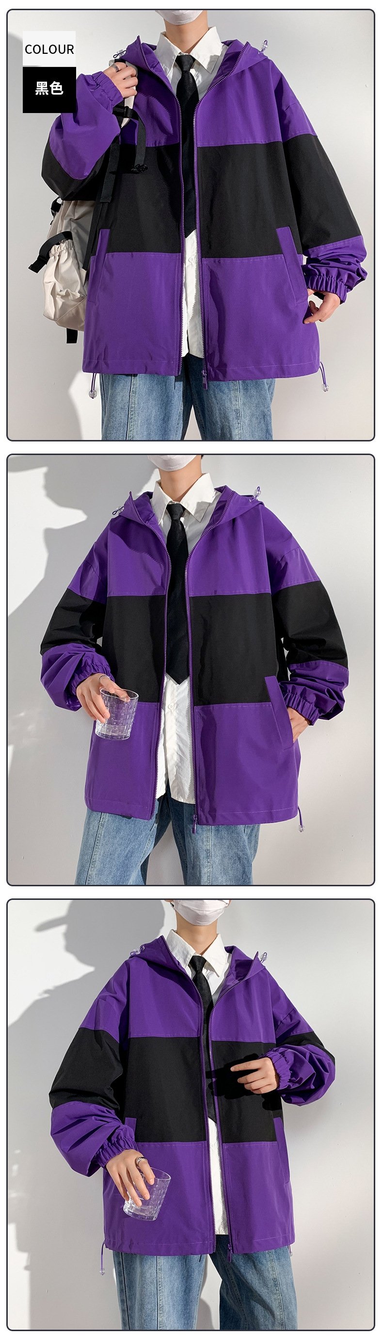 Куртка с капюшоном и принтом оптом из Китая