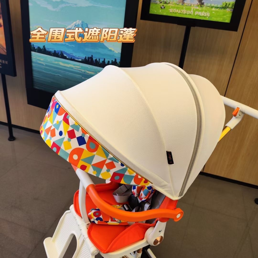 Playkids普洛可遛娃婴幼儿可躺可换向高景观轻便推车一键折叠X6X7 оптом из Китая