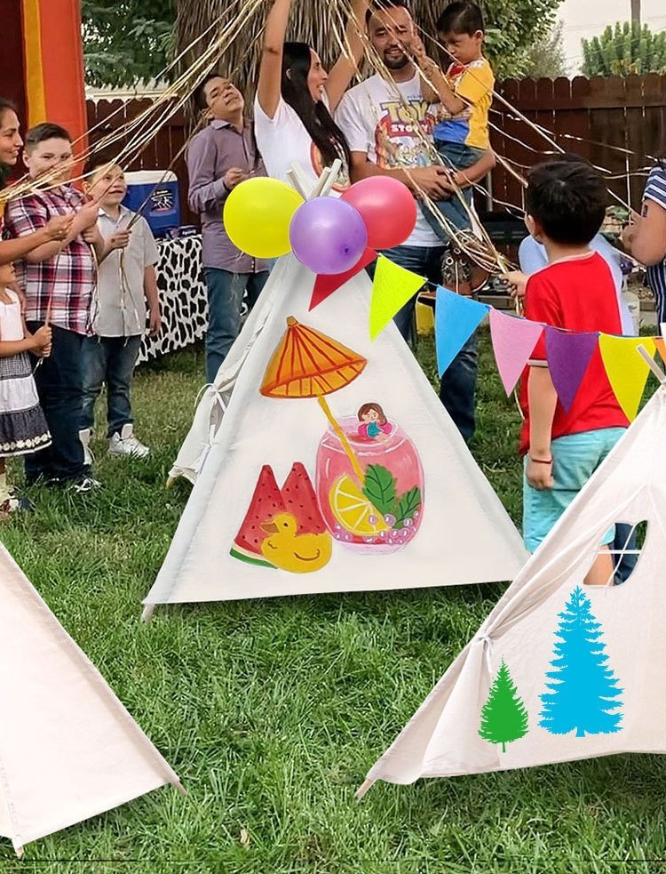 Детский рисованный игровой домик оптом