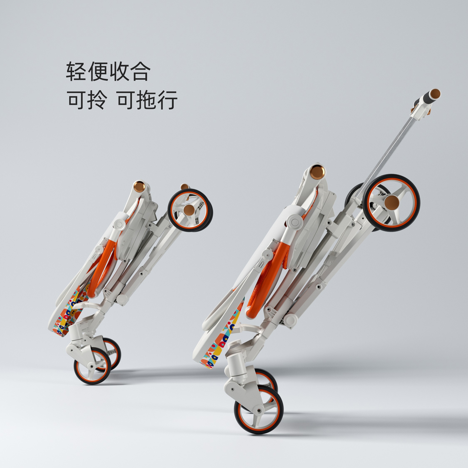 Playkids普洛可遛娃婴幼儿可躺可换向高景观轻便推车一键折叠X6X7 оптом из Китая