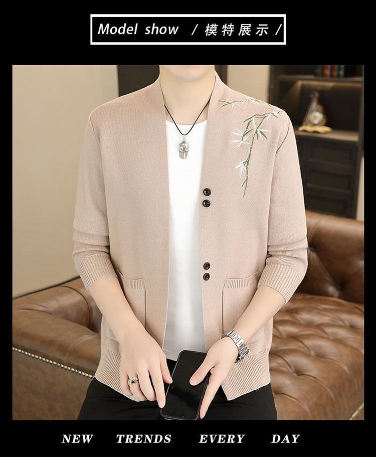 Мужская кардиган с вышивкой оптом