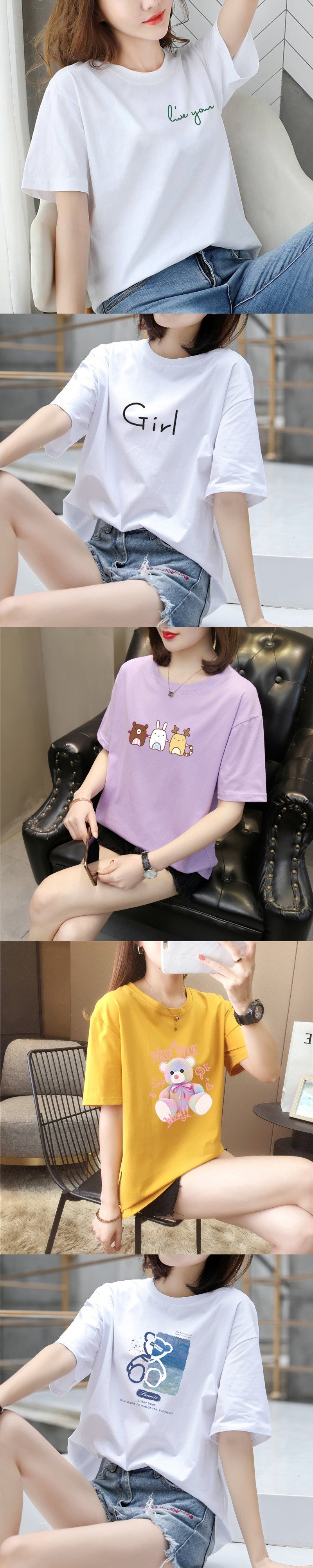 Женская футболка с коротким рукавом оптом