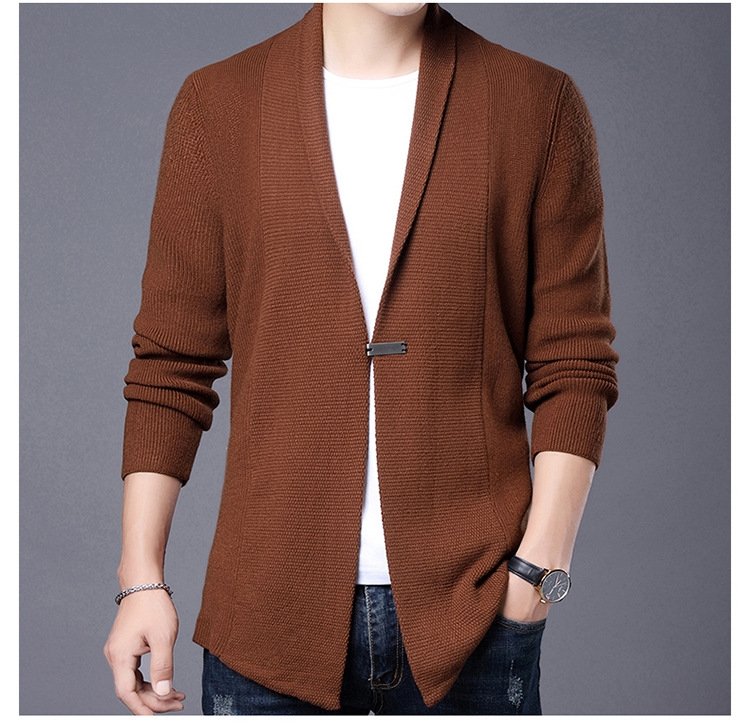 Мужской тонкий вязаный кардиган оптом