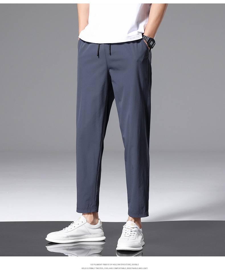 Летние мужские брюки из легкого материала оптом из Китая